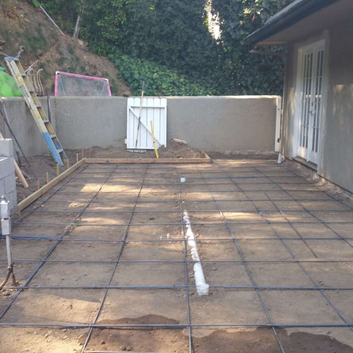 Before outdoor kitchen